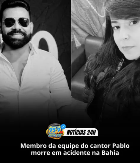 Membro da equipe do cantor Pablo morre em acidente na Bahia