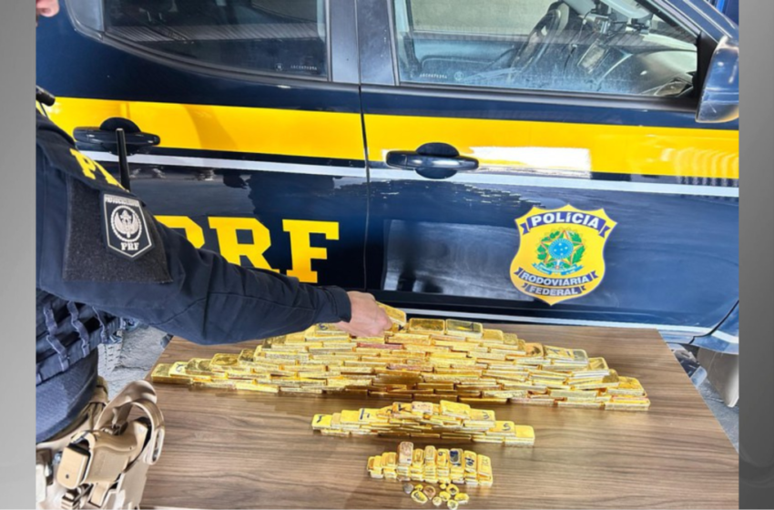 PRF Apreende Mais de 100 kg de Ouro Escondidos em Veículo em Roraima