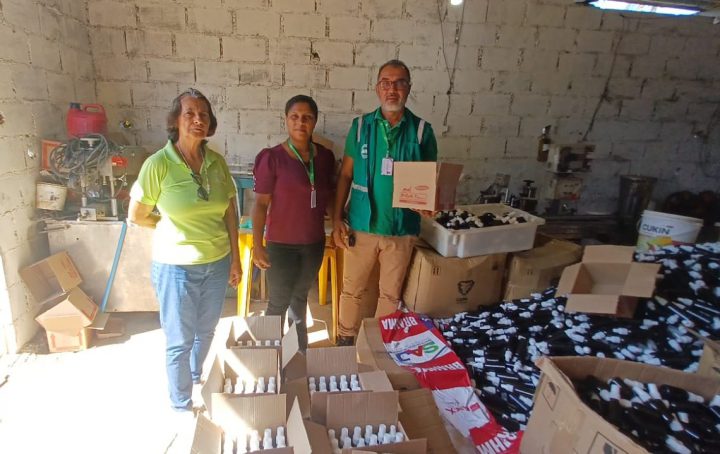  Produção clandestina de inseticida é interditada após fiscalização em São Miguel das Matas