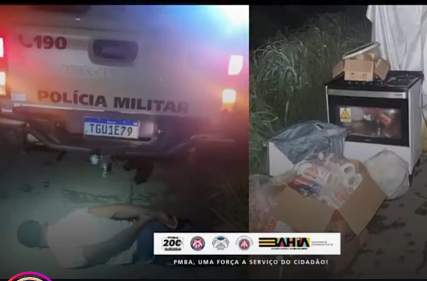  CETO prende suspeito de furto e recupera objetos roubados em empresa de Luís Eduardo Magalhães