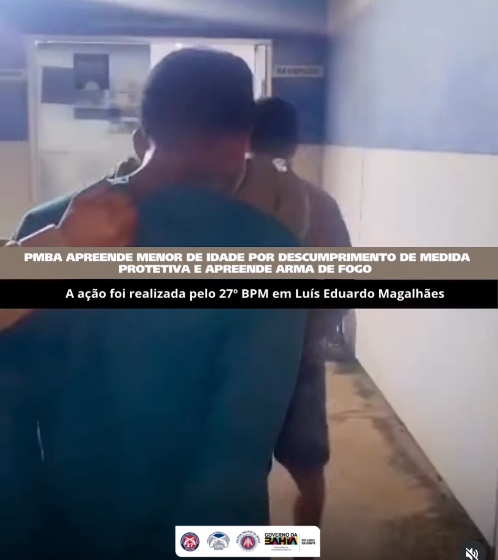  PM prende homem e apreende adolescente por ameaça com arma de fogo e descumprimento de medida protetiva