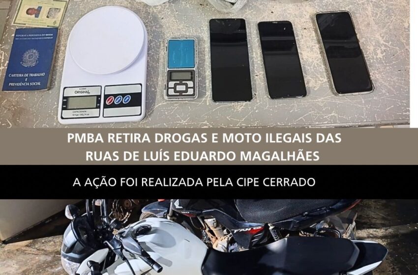  CIPE CERRADO DESARTICULA ESQUEMA DE DISTRIBUIÇÃO DE DROGAS E PRENDE TRÊS INDIVÍDUOS EM LUÍS EDUARDO MAGALHÃES