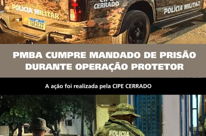  CIPE CERRADO PRENDE FORAGIDO DA JUSTIÇA COM DOCUMENTO FALSO DURANTE OPERAÇÃO PROTETOR EM LUÍS EDUARDO MAGALHÃES