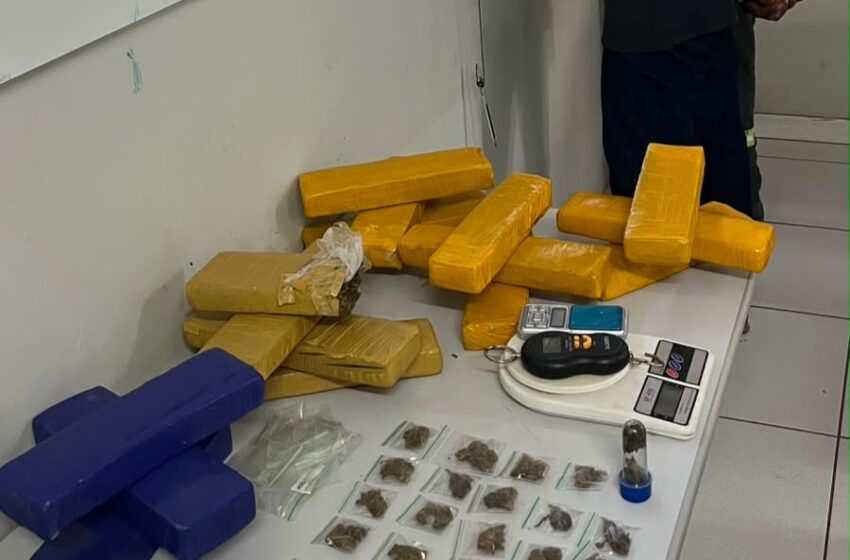  27º BPM apreende mais de 9,7 kg de maconha durante ação no bairro Mimoso III em Luís Eduardo Magalhães