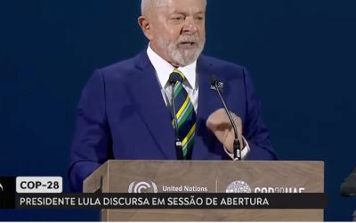 Na COP 28, Lula afirma que o Brasil vai liderar o combate às mudanças climáticas pelo exemplo